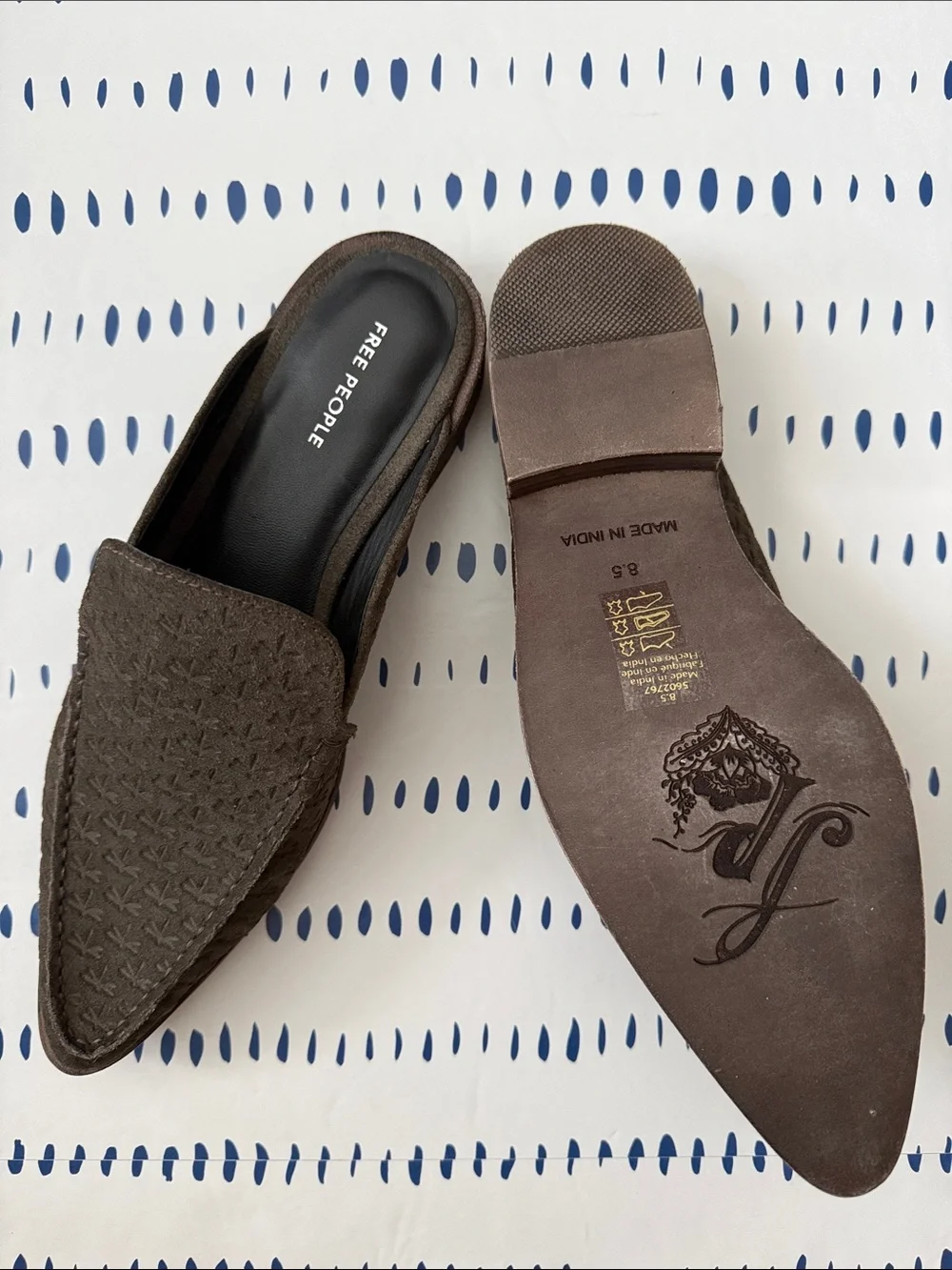 Free People Dragonfly Mocc Toe Loafers in Espresso Brown Suede